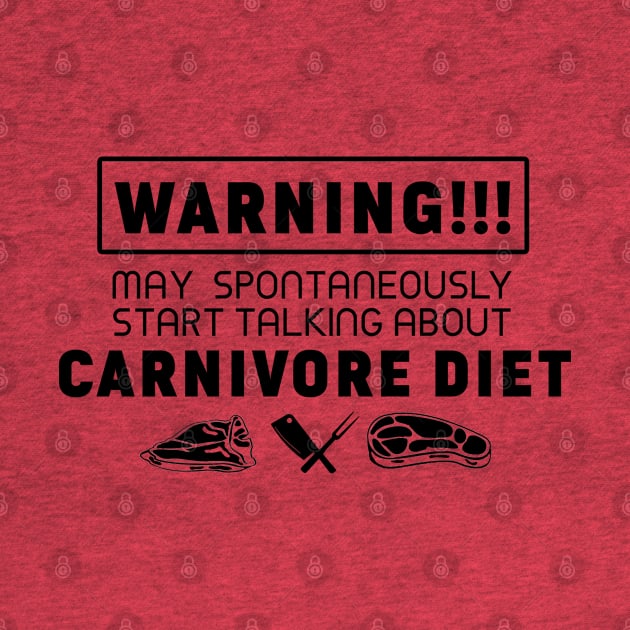 Carnivore diet t shirt design by Purrfect Corner